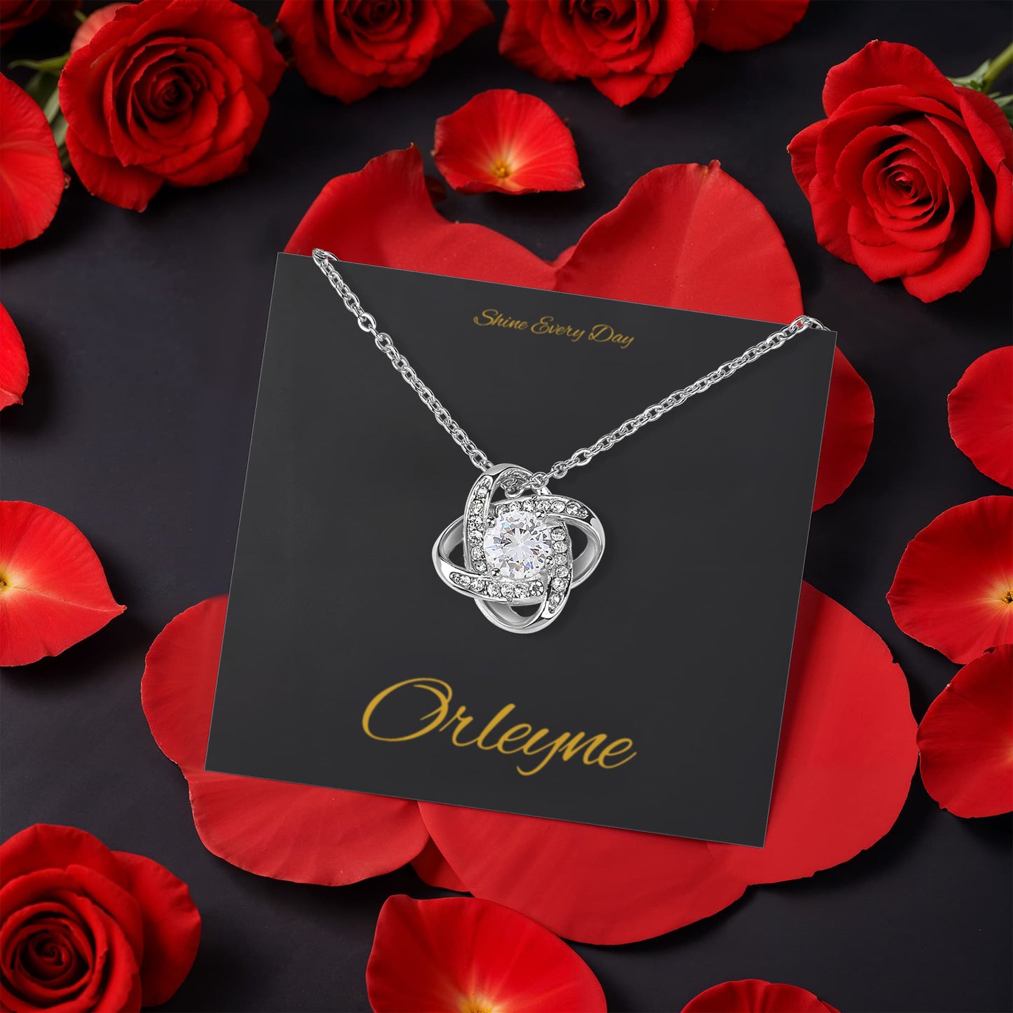 Love Knot with Rotating Rose Gift Box